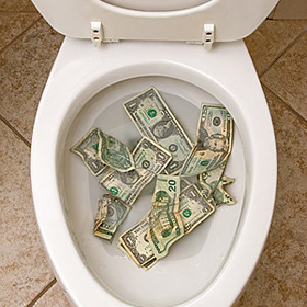 encanto toilet leaking and running