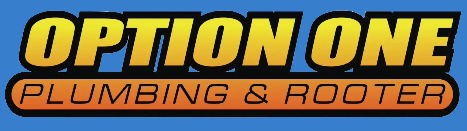 Option One Plumnbing Retro Logo